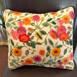 Crate and barrel felted pillow